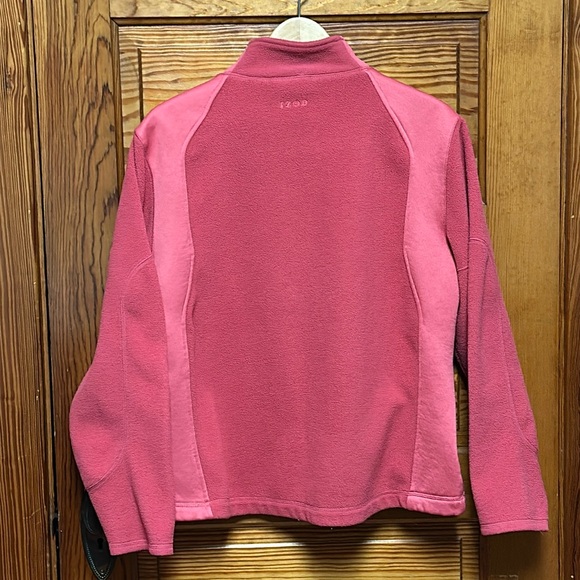 IZOD salmon color two tone Zip up warm jacket. Sixe XL - Picture 2 of 9